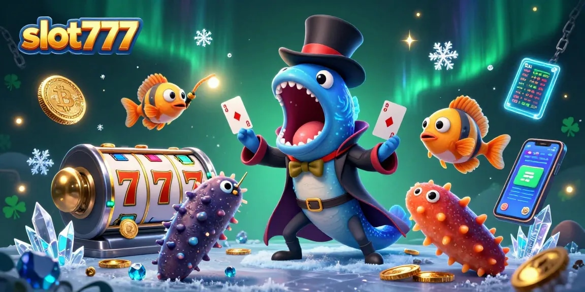 Experience thrilling slot777 action with a magical deep-sea scene featuring vibrant casino elements.