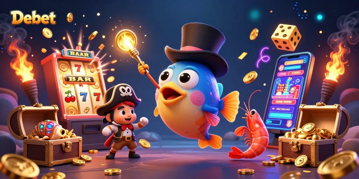 Join the thrilling adventure at Debet as the anglerfish, shrimp, and sea snail celebrate casino victories.