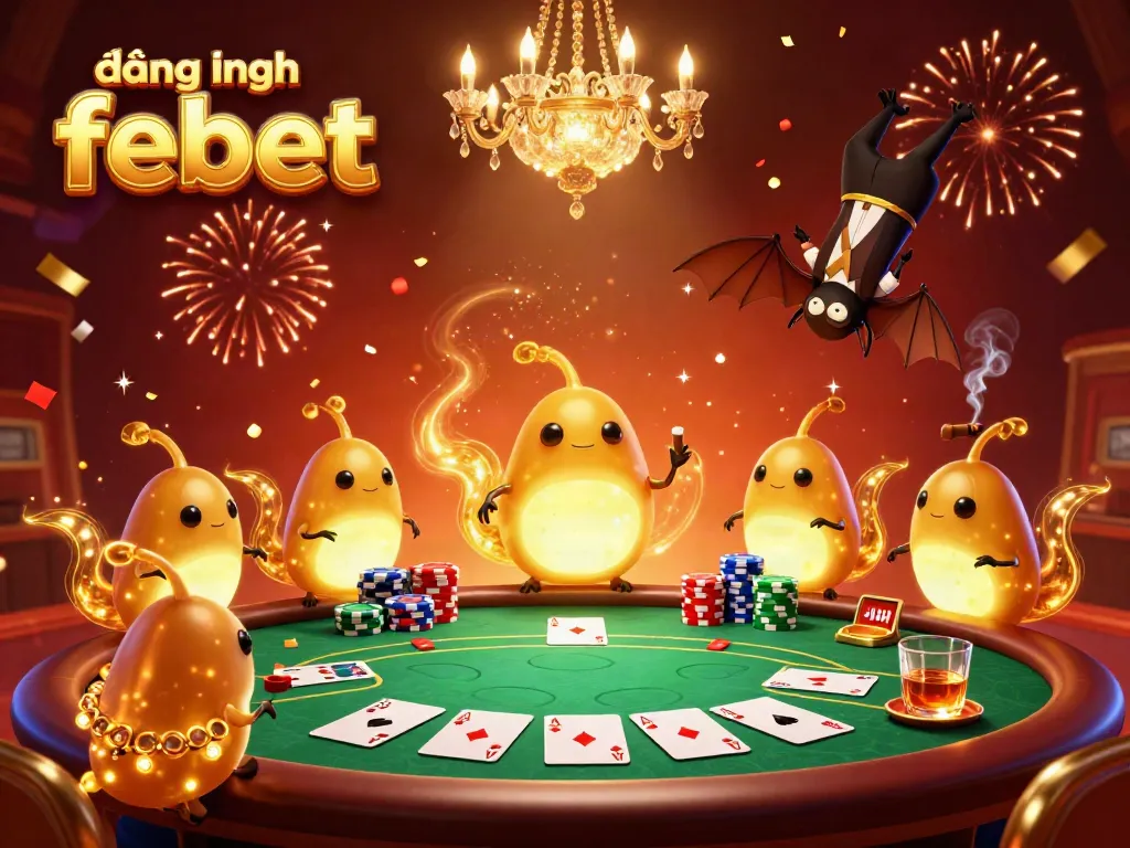 Engage with the exciting atmosphere of đăng nhập febet in a colorful casino environment illuminated by glowworms.
