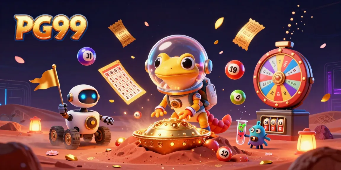 Explore PG99's vibrant casino adventure with a Martian gecko and its golden discoveries.